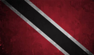Trinidad ve Tobago grunge bayrağı
