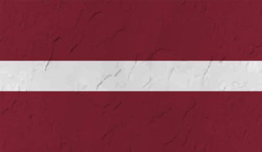 Tasarımlarınız için Letonya ulusal grunge bayrağı.