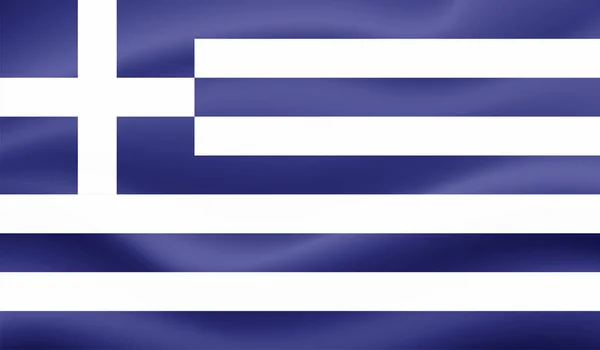 Bandera Grecia Con Textura Grunge Ondeante Fondo Vectorial — Archivo Imágenes Vectoriales