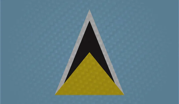 Szczotka Saint Lucia Flaga Grunge Tle Ilustracja Wektora — Wektor stockowy