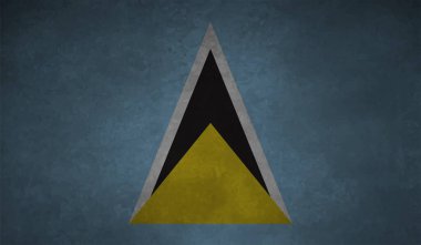 Aziz Lucia bayrağı fırça darbesi grunge arka planı. Vektör illüstrasyonu.