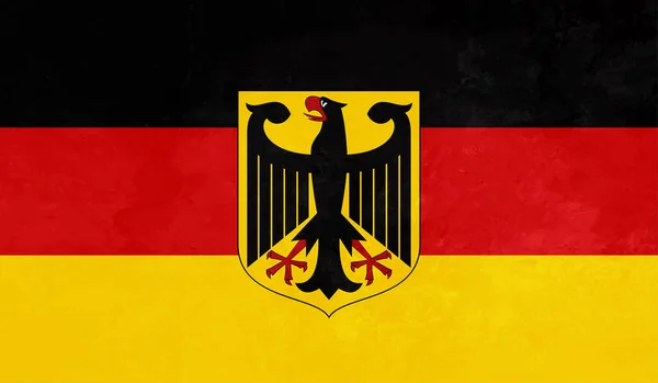 Německo Vlastenecká Vlajka Grunge Ilustrace — Stockový vektor