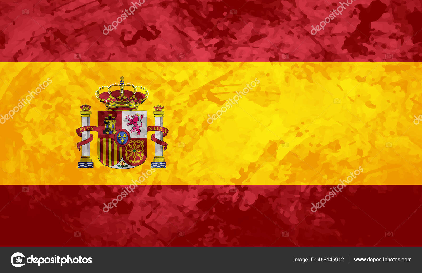 Bandeira Grunge Spain Espanha Bandeira Com Textura Grunge Ondulante Imagem Vetorial De C Nikille1994 456145912