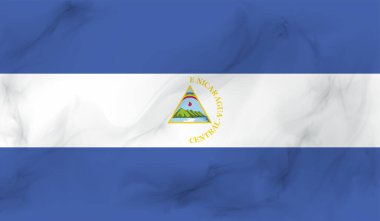 Grunge Nikaragua bayrağı. Vektör arkaplanı.