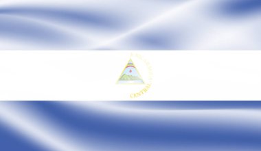 Grunge Nikaragua bayrağı. Vektör arkaplanı.