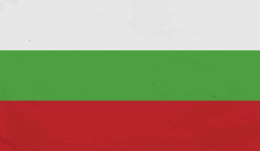 El sallayan grunge desenli Bulgaristan bayrağı. Vektör arkaplanı.