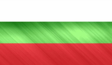 El sallayan grunge desenli Bulgaristan bayrağı. Vektör arkaplanı.