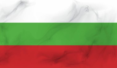 El sallayan grunge desenli Bulgaristan bayrağı. Vektör arkaplanı.