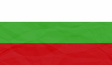 El sallayan grunge desenli Bulgaristan bayrağı. Vektör arkaplanı.