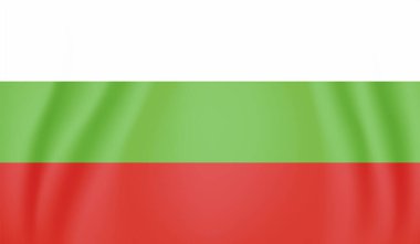 El sallayan grunge desenli Bulgaristan bayrağı. Vektör arkaplanı.