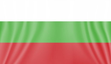 El sallayan grunge desenli Bulgaristan bayrağı. Vektör arkaplanı.