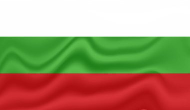 El sallayan grunge desenli Bulgaristan bayrağı. Vektör arkaplanı.