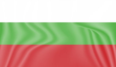 El sallayan grunge desenli Bulgaristan bayrağı. Vektör arkaplanı.