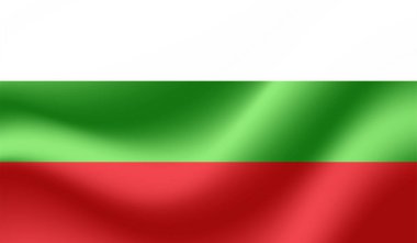 El sallayan grunge desenli Bulgaristan bayrağı. Vektör arkaplanı.