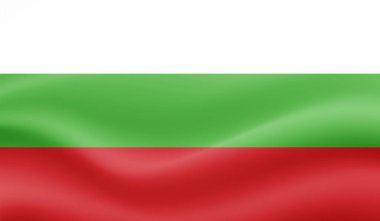 El sallayan grunge desenli Bulgaristan bayrağı. Vektör arkaplanı.