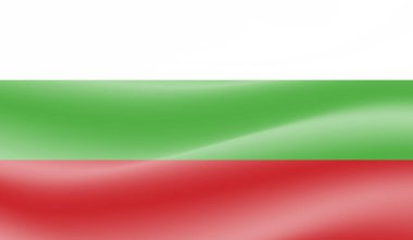 El sallayan grunge desenli Bulgaristan bayrağı. Vektör arkaplanı.