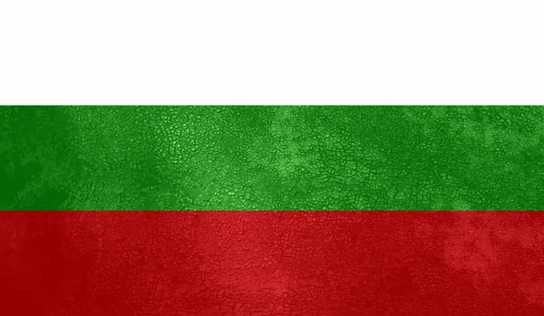 Bandeira Bulgária Com Textura Grunge Ondulante Fundo Vetorial —  Vetores de Stock