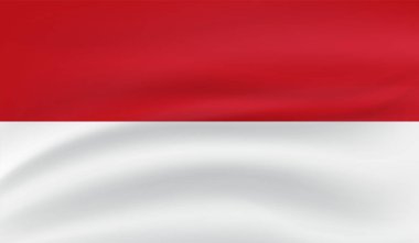 Sallanan grunge desenli Polonya bayrağı. Vektör arkaplanı.