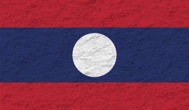 Laos grunge bayrağı köşegen arka planı. Vektör illüstrasyonu.