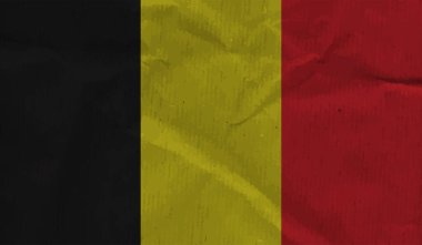 Grunge Belçika bayrağı desenli arka plan. Vektör illüstrasyonu