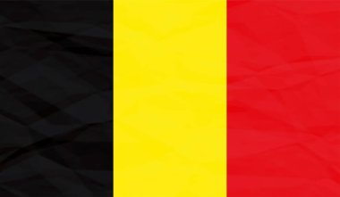 Grunge Belçika bayrağı desenli arka plan. Vektör illüstrasyonu