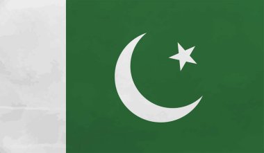 Pakistan ulusal bayrağı grunge stilinde oluşturuldu