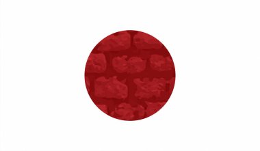 Grunge vektörü japan bayrağı web ve tasarım işi için renkli