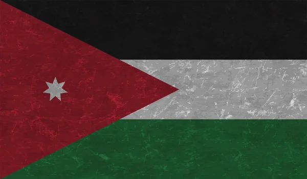 Creative grunge flag of Jordan country with shining background