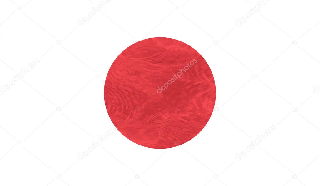 Grunge vector japan flag colorful for web and design work