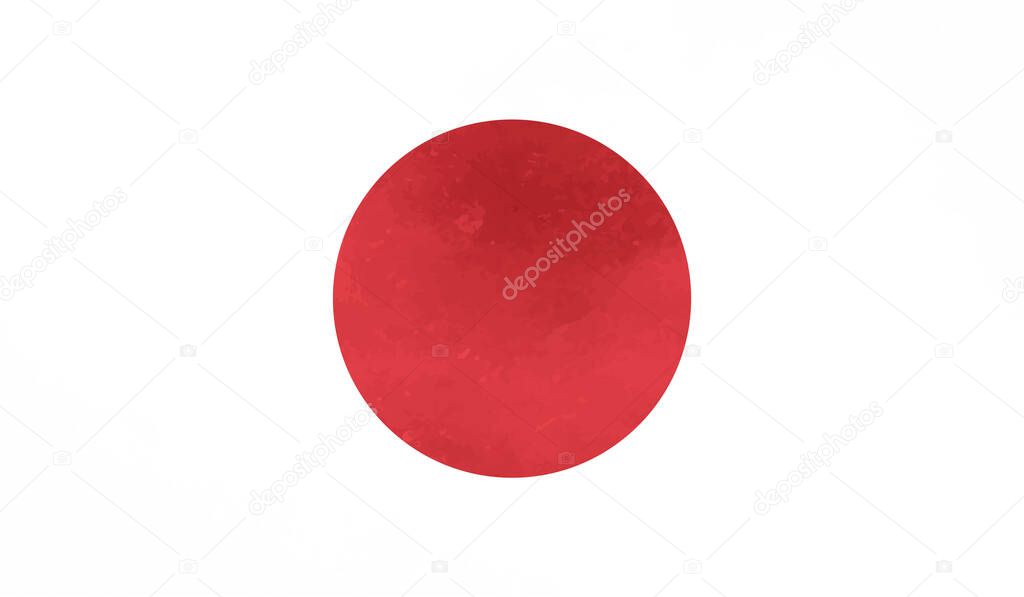 Grunge vector japan flag colorful for web and design work