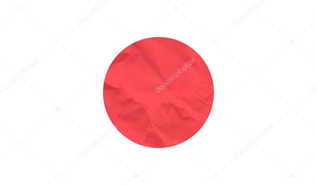 Grunge vector japan flag colorful for web and design work