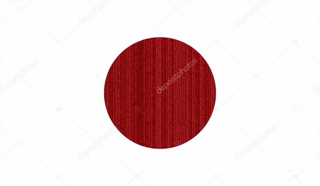 Grunge vector japan flag colorful for web and design work