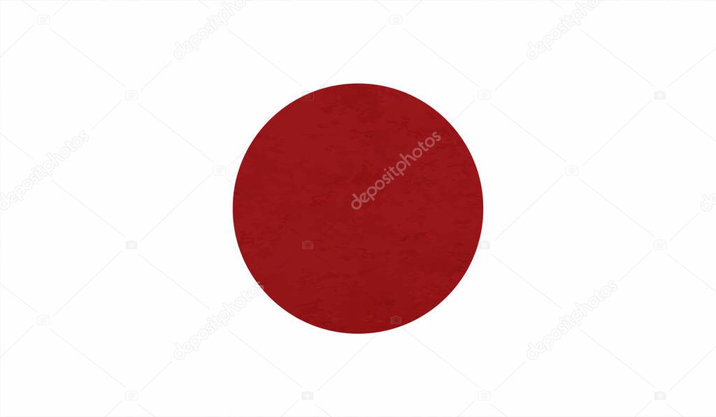 Grunge vector japan flag colorful for web and design work
