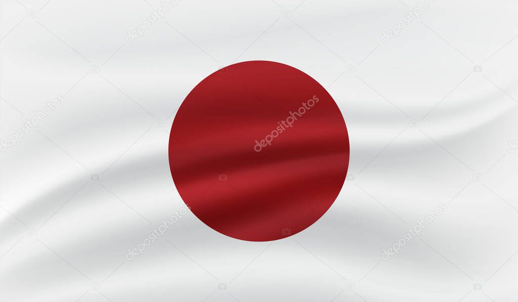 Grunge vector japan flag colorful for web and design work