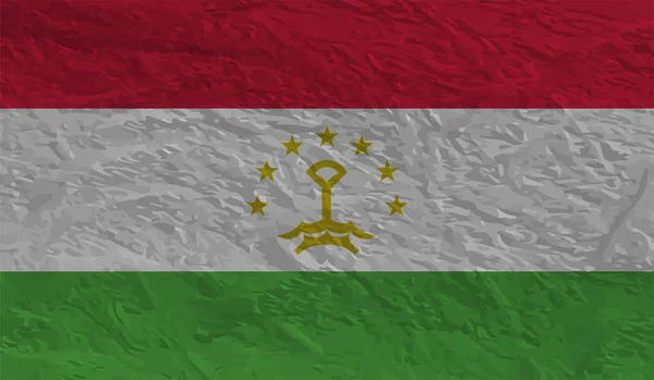 Σημαία Τατζικιστάν Κυματιστή Υφή Grunge Ιστορικό Διανύσματος — Διανυσματικό Αρχείο