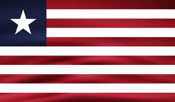 Bandera República Liberia Creada Estilo Grunge Paint — Archivo Imágenes Vectoriales