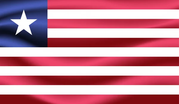 Bandera República Liberia Creada Estilo Grunge Paint — Archivo Imágenes Vectoriales