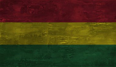 Bolivya ulusal bayrağı grunge tarzında oluşturuldu