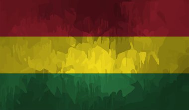 Bolivya ulusal bayrağı grunge tarzında oluşturuldu