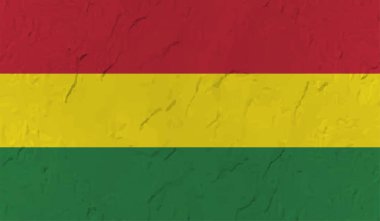 Bolivya ulusal bayrağı grunge tarzında oluşturuldu