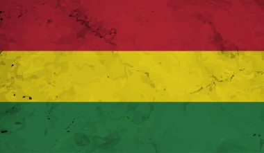 Bolivya ulusal bayrağı grunge tarzında oluşturuldu