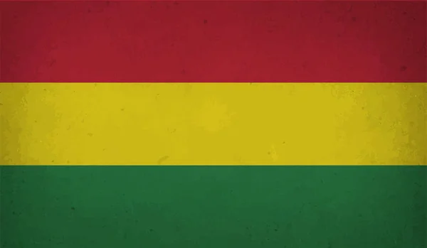 Drapeau National Bolivien Créé Dans Style Grunge — Image vectorielle