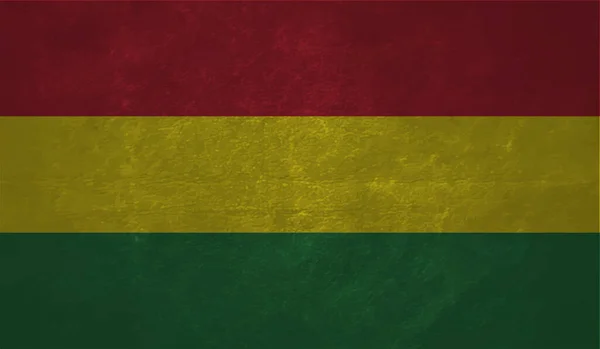 Bolivia National Flag Created Grunge Style — Stock Vector
