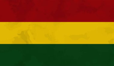 Bolivya ulusal bayrağı grunge tarzında oluşturuldu