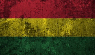 Bolivya ulusal bayrağı grunge tarzında oluşturuldu