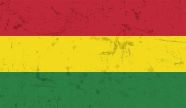 Bolivya ulusal bayrağı grunge tarzında oluşturuldu