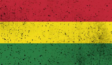 Bolivya ulusal bayrağı grunge tarzında oluşturuldu