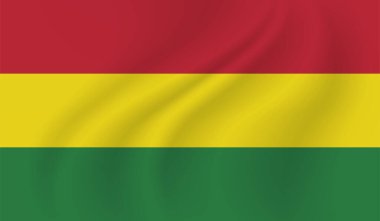 Bolivya ulusal bayrağı grunge tarzında oluşturuldu