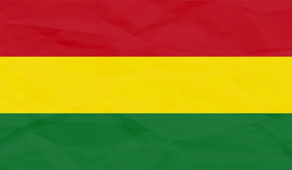 Bolivianische Nationalflagge Grunge Stil — Stockvektor