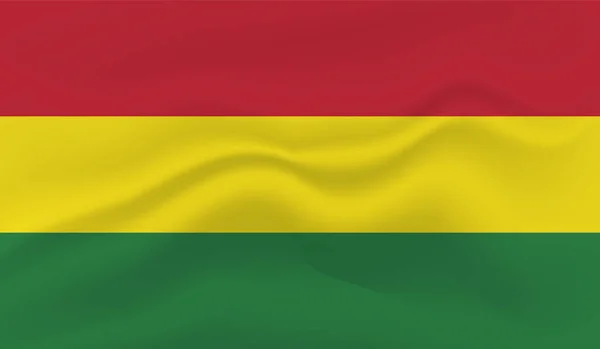 Bandera Nacional Bolivia Creada Estilo Grunge — Vector de stock